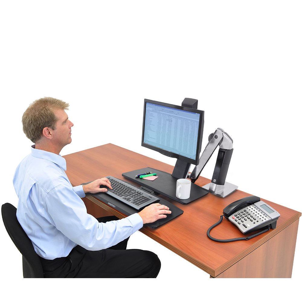 Sit and work with Ergotron 24-314-026 WorkFit-A