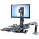 Ergotron 24-314-026 WorkFit-A Single HD Monitor with Worksurface
