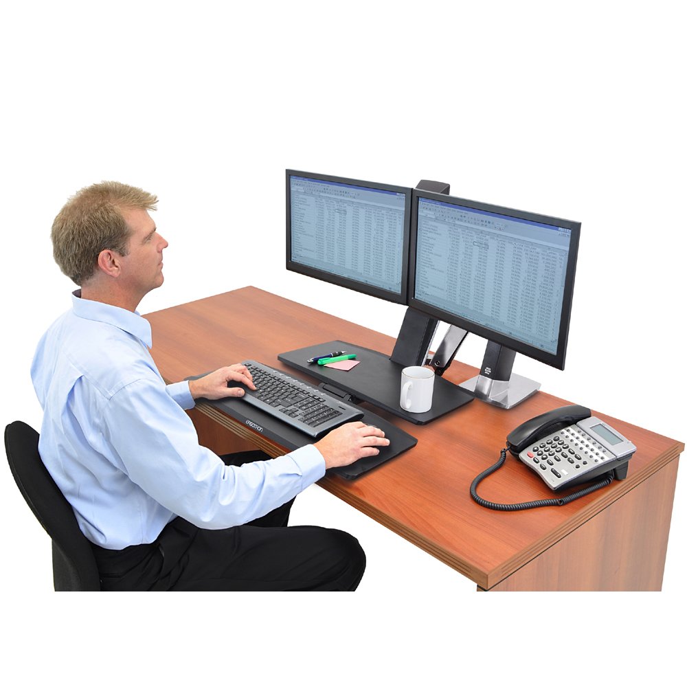 Sit and work with Ergotron 24-316-026 WorkFit-A
