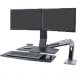 Ergotron 24-316-026 WorkFit-A, Dual Monitor with Worksurface