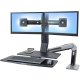 Ergotron 24-316-026 WorkFit-A, Dual Monitor with Worksurface
