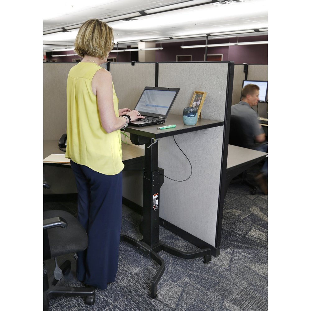 Stand and work with Ergotron 24-387-200 WorkFit-B 