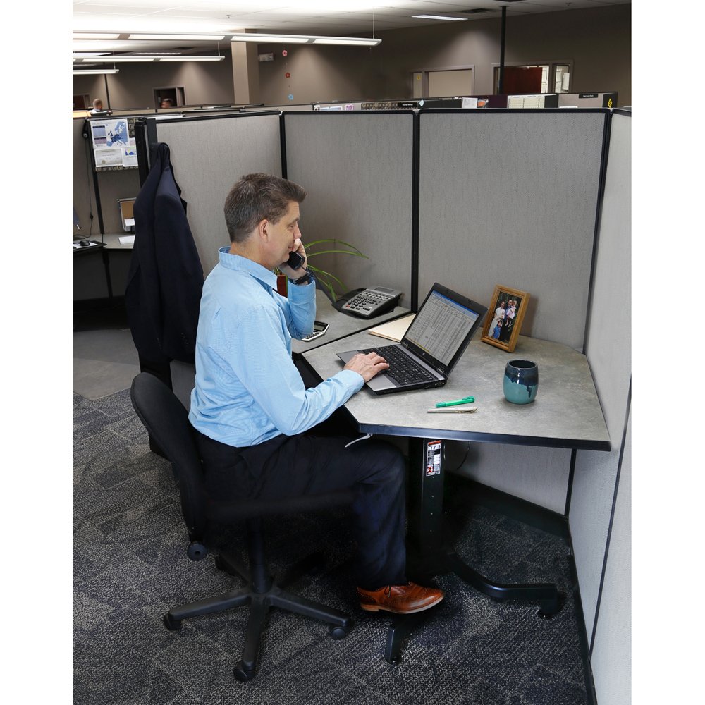 Sit and work with Ergotron 24-387-200 WorkFit-B 