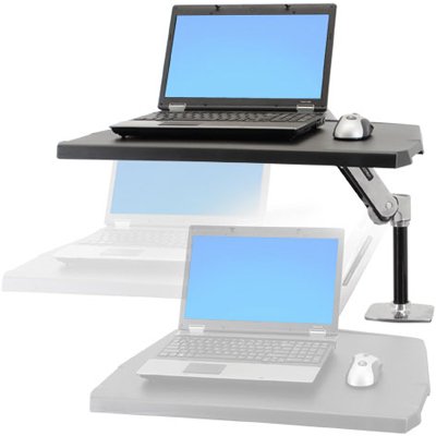 Motion of Ergotron 24-383-026 WorkFit-P