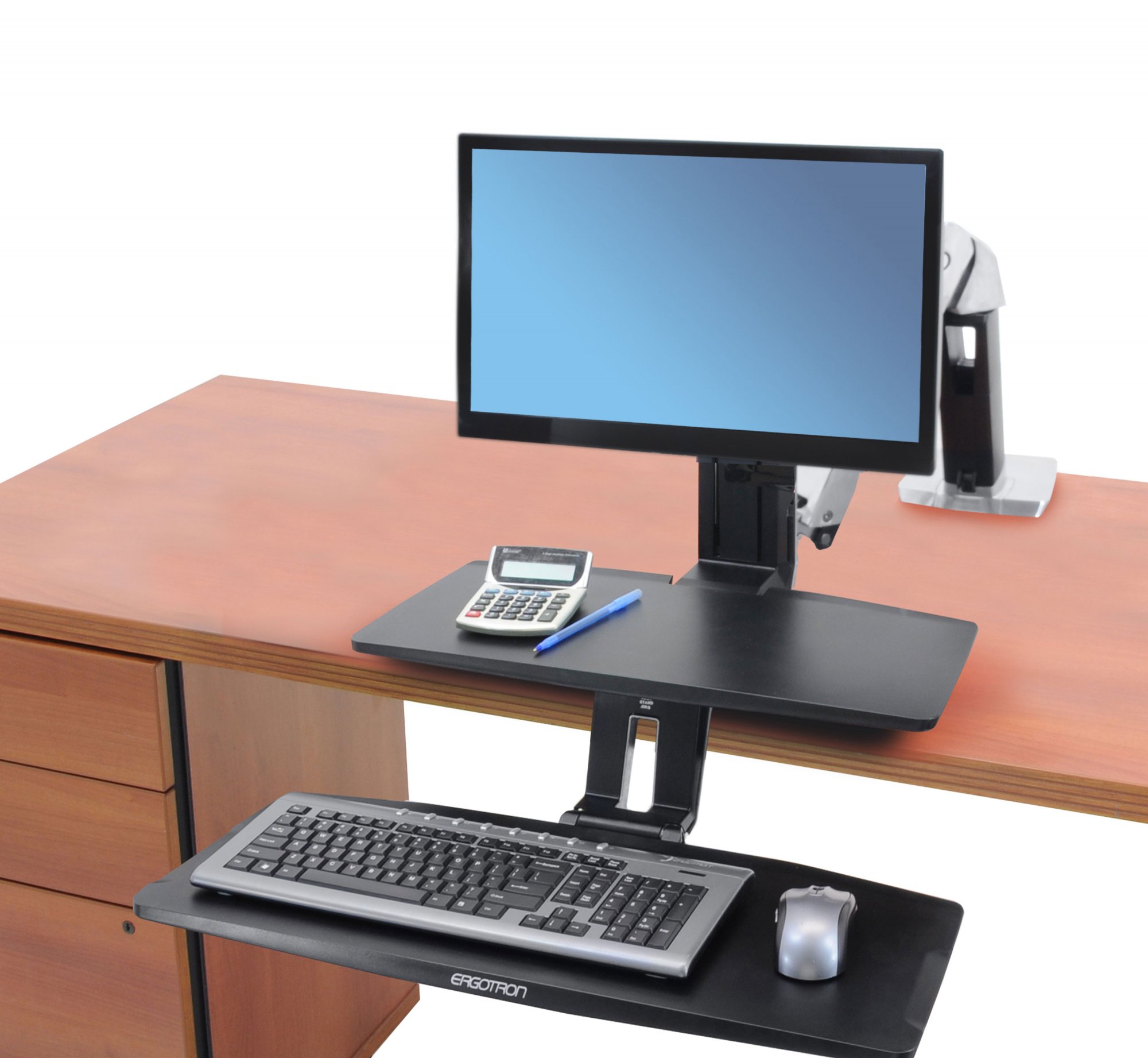 ErgoDirect Dual Monitor/Keyboard Sit-Stand Workstation, ED-2KLXS