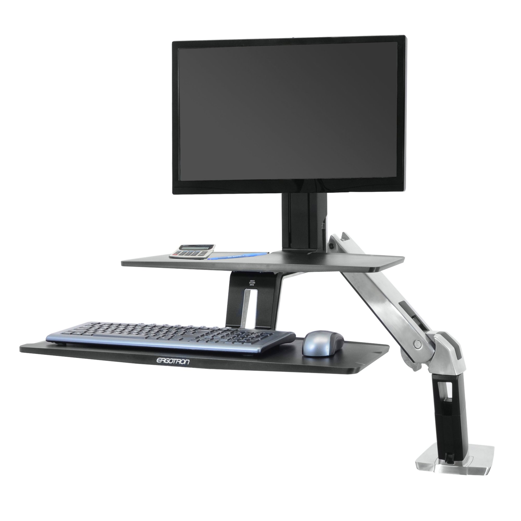 Монитор станции. Ergotron WORKFIT-T, sit-Stand desktop Workstation. Ergotron HX 49. Ergotron Keyboard. Стол Ergotron WORKFIT-D.