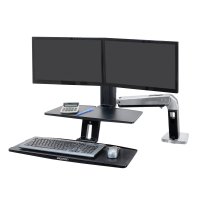 Ergotron 24-392-026 WorkFit-A with Suspended Keyboard, Dual