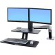 Ergotron 24-392-026 WorkFit-A with Suspended Keyboard, Dual