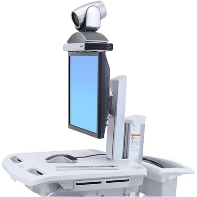 Ergotron SV41-53E0-1 StyleView Telepresence Cart, Single Monitor