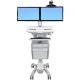 Ergotron SV41-56E0-1 StyleView Telepresence Cart, Dual Monitor