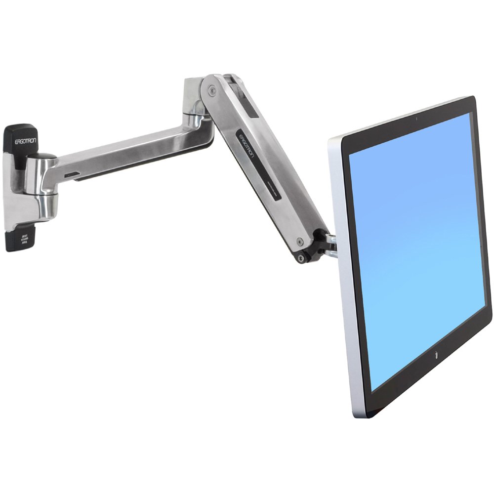 Ergotron 45-383-026 LX HD Sit-Stand Wall Mount Monitor Arm