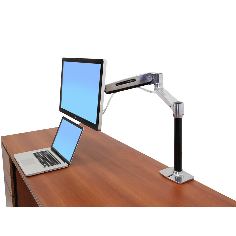 Ergotron 45-384-026 LX HD Sit-Stand Desk Mount Monitor Arm