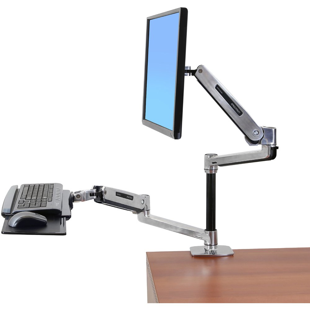 Shown with: LX Sit-Stand Wall Mount Keyboard Arm 45-354-026 (purchase separately)