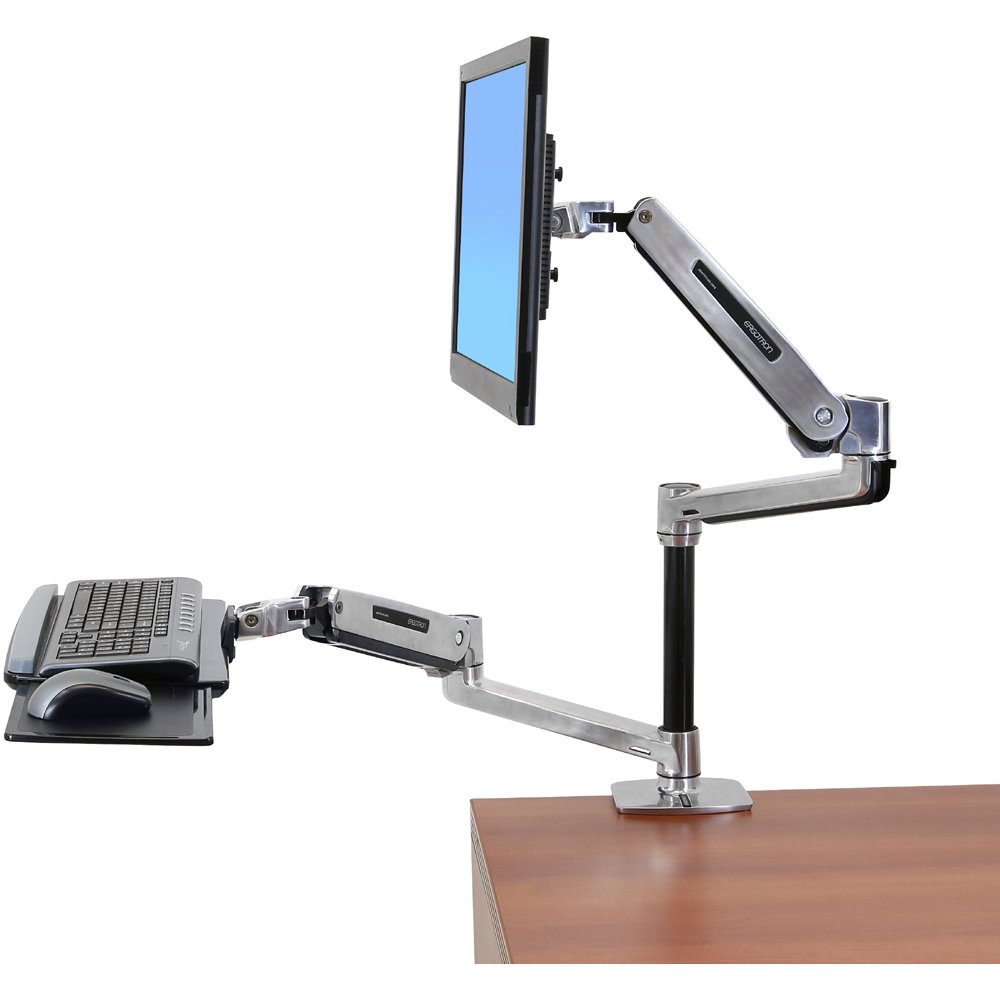 Shown with: LX Sit-Stand Wall Mount Keyboard Arm 45-354-026