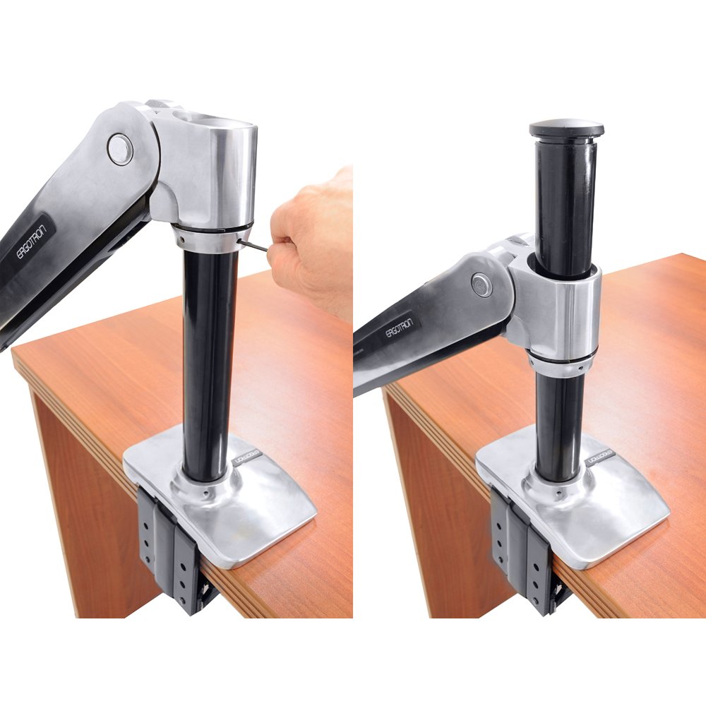 Desk clamp and grommet mount