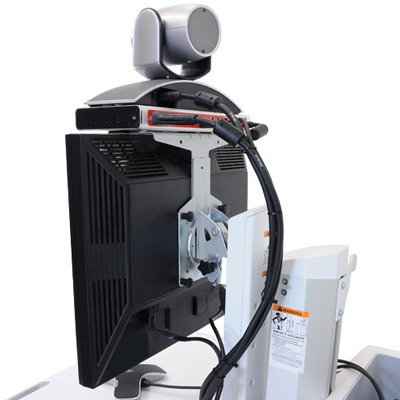 Ergotron SV42-53E1-1 SV Telepresence Cart, Single Monitor, Powered