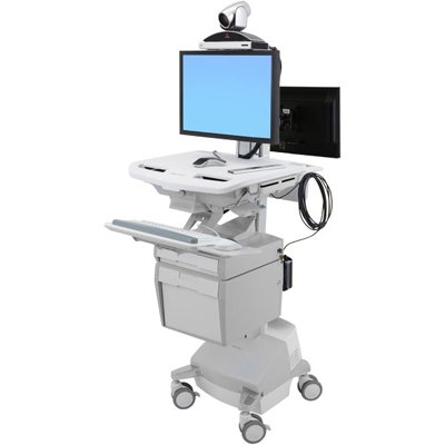 Ergotron SV42-57E1-1 SV Telepresence Cart, Back-to-Back Monitor