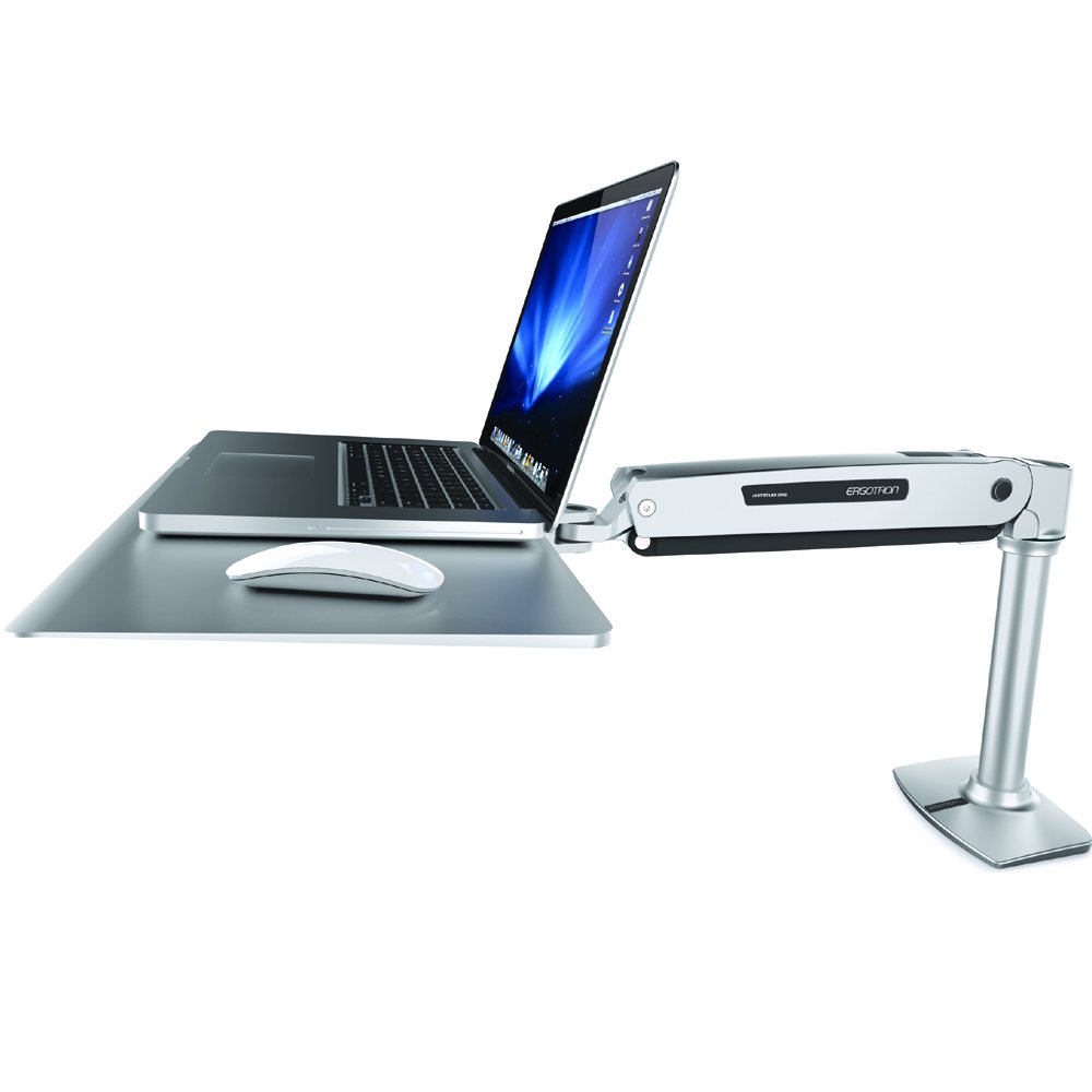 Side view of Ergotron 24-408-227 WorkFit-P