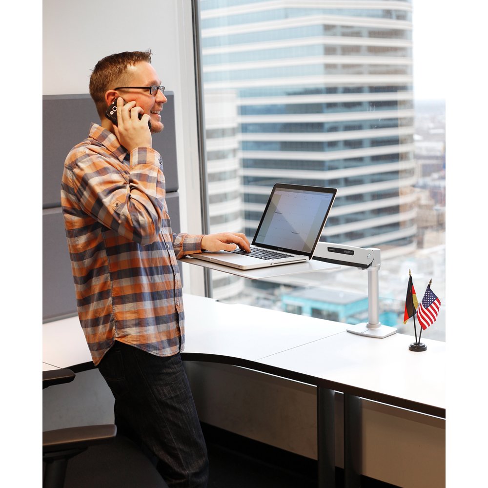 Stand and work with Ergotron 24-408-227 WorkFit-P