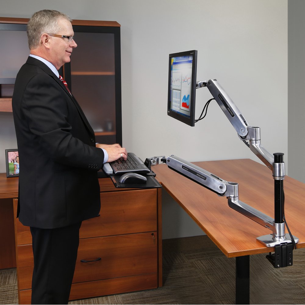 WorkFitLX Ergotron 45405026 SitStand Desk Mount System