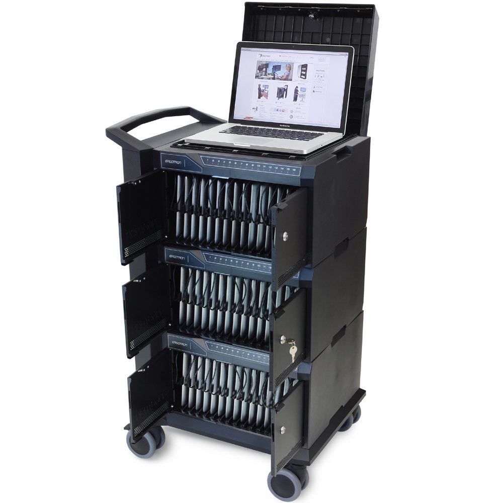 Laptop locker with Tablet Management Cart