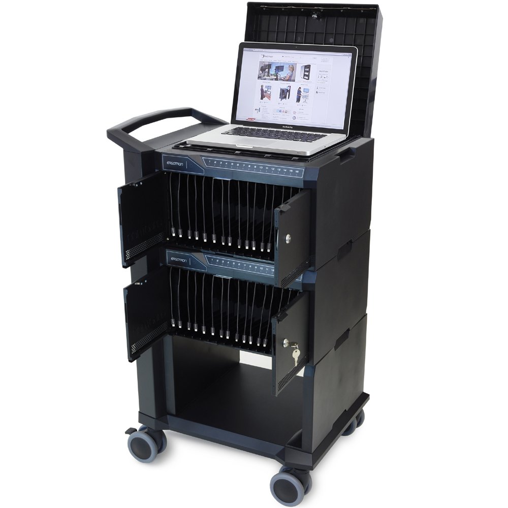 Laptop locker with Tablet Management Cart