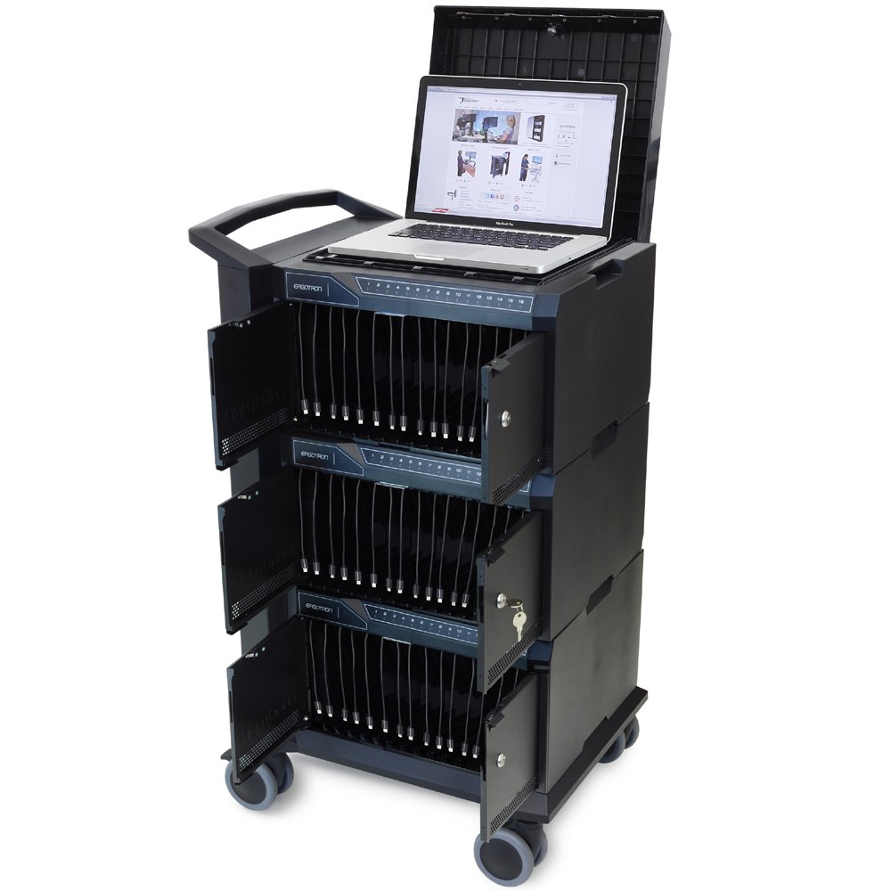 Laptop locker with Tablet Management Cart