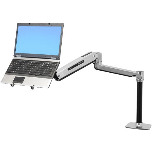 Laptop Mount Height Adjustable Single Laptop Arm Mount Support 12-17.3 inch Laptop/Notebook/Tablet 