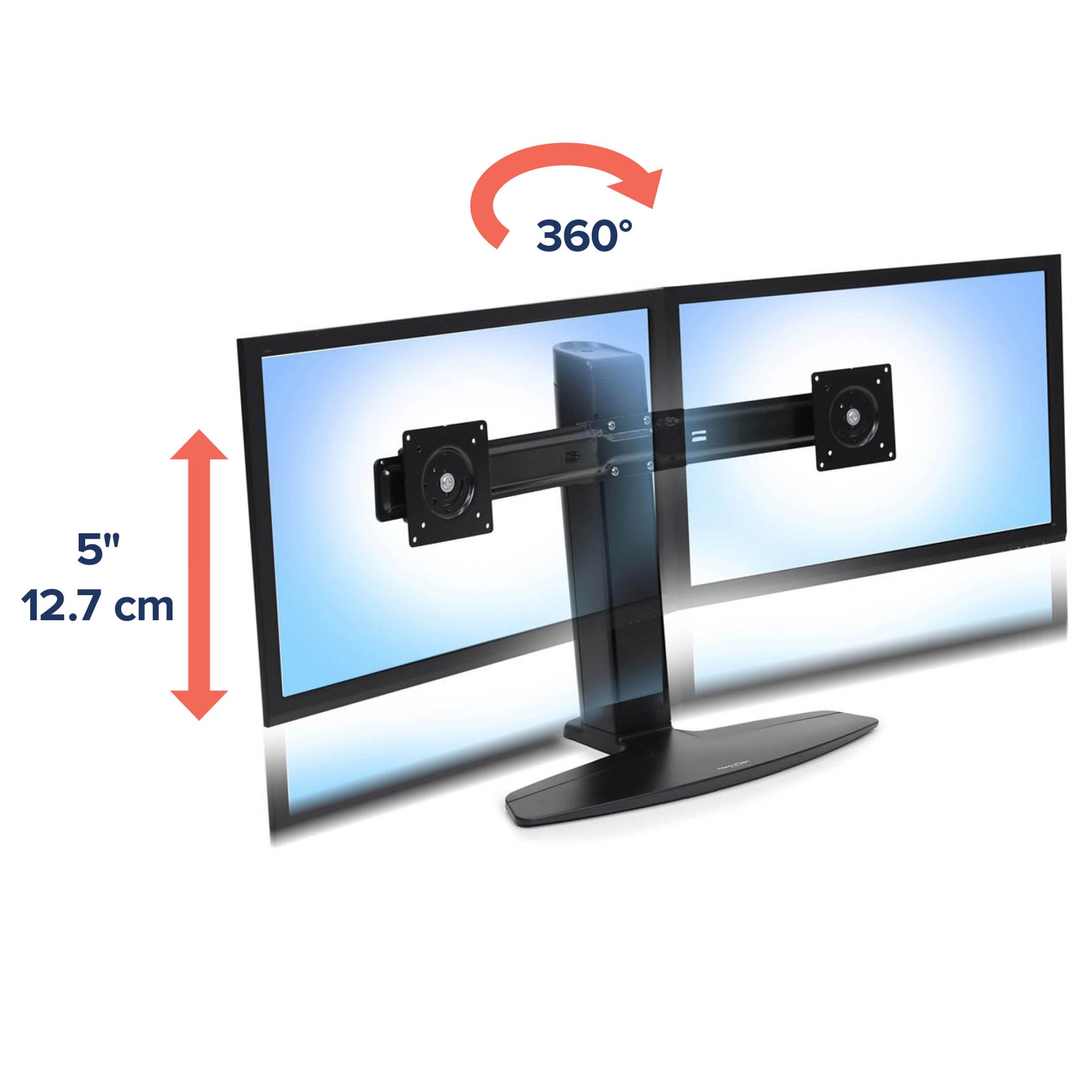 Ergotron 33-396-085 Neo-Flex Dual LCD Lift Stand