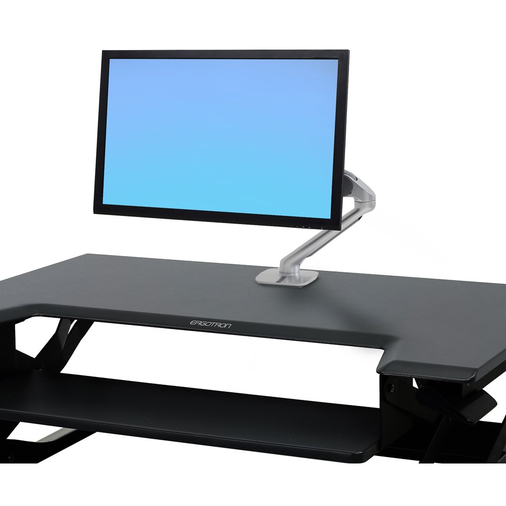 WorkFit-T with 45-436-026 MX Mini Desk Mount Arm