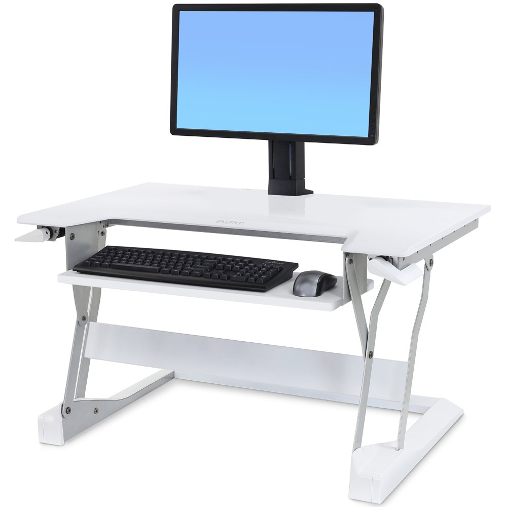 Single Monitor on Ergotron 33-397-062 WorkFit-T