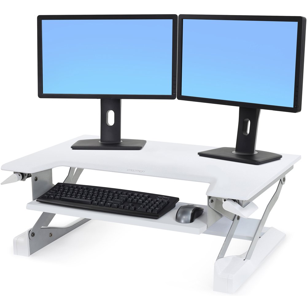 Dual Monitors on Ergotron 33-397-062 WorkFit-T
