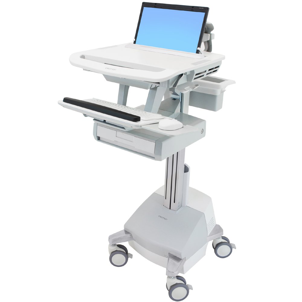 Ergotron SV44-1111-1 SV Laptop Cart, SLA Powered, 1 Drawer