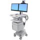 Ergotron SV44-56E1-1 SV Telepresence Cart, Dual Monitor, Powered