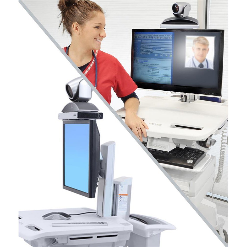 Ergotron 97-870 Telepresence Kit, Single Monitor, SV43/44 Carts