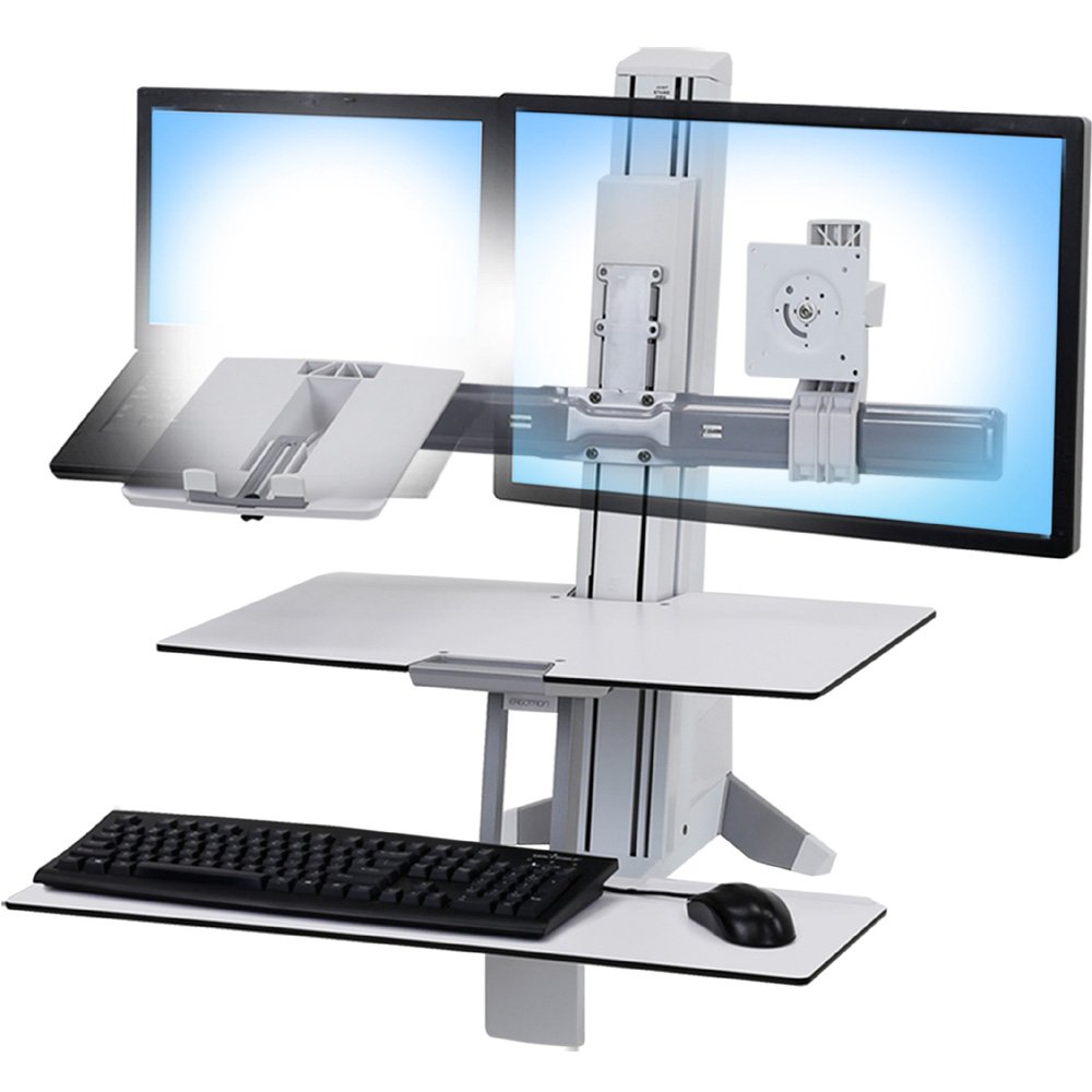 Ergotron 97-938-062 WorkFit Conversion Kit: Dual to LCD & Laptop