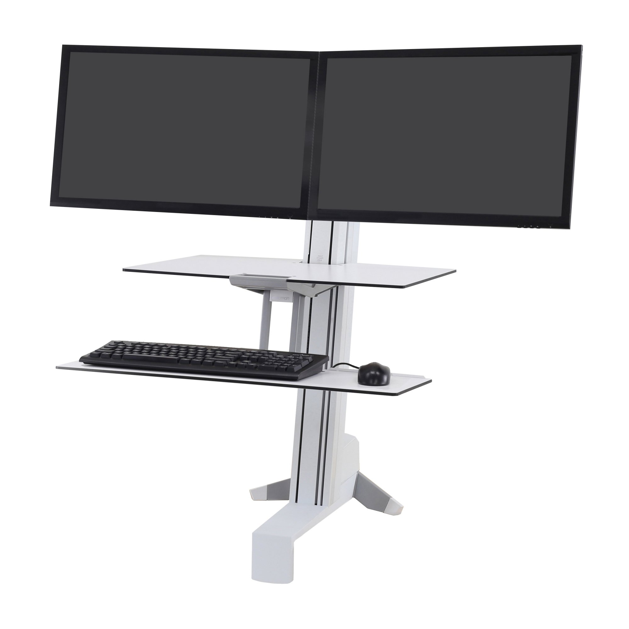 Ergotron 33-349-211 WorkFit-S, Dual Monitor with Worksurface