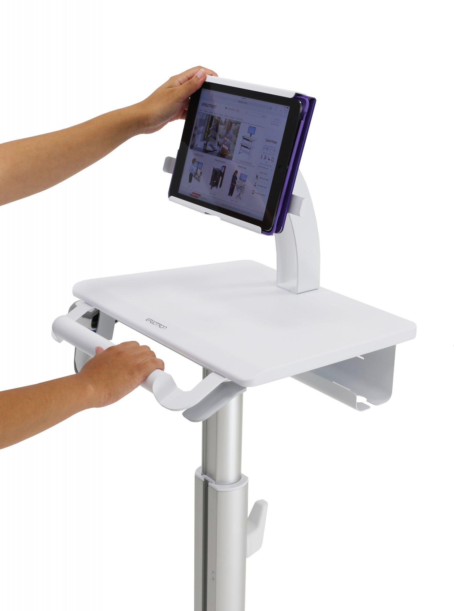 Ergotron SV10-1400-0 StyleView Tablet Cart, SV10, non-powered