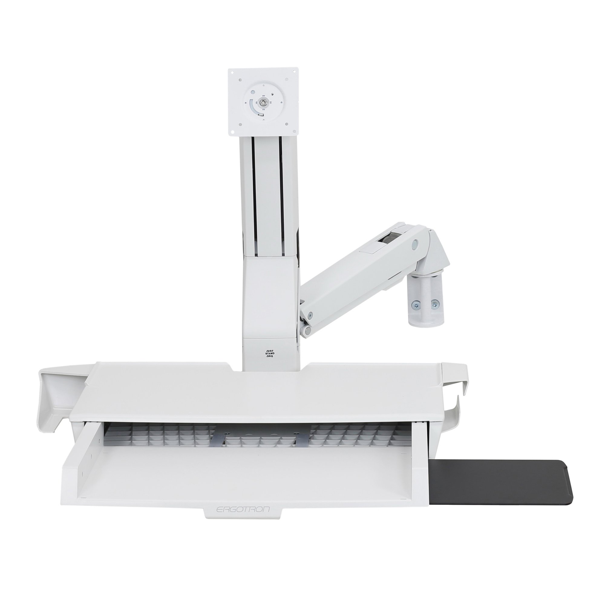Ergotron 45-260-216 Sit-Stand Combo Arm with Worksurface (white)