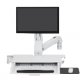 Ergotron 45-260-216 Sit-Stand Combo Arm with Worksurface (white)