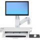 Ergotron 45-260-216 Sit-Stand Combo Arm with Worksurface (white)