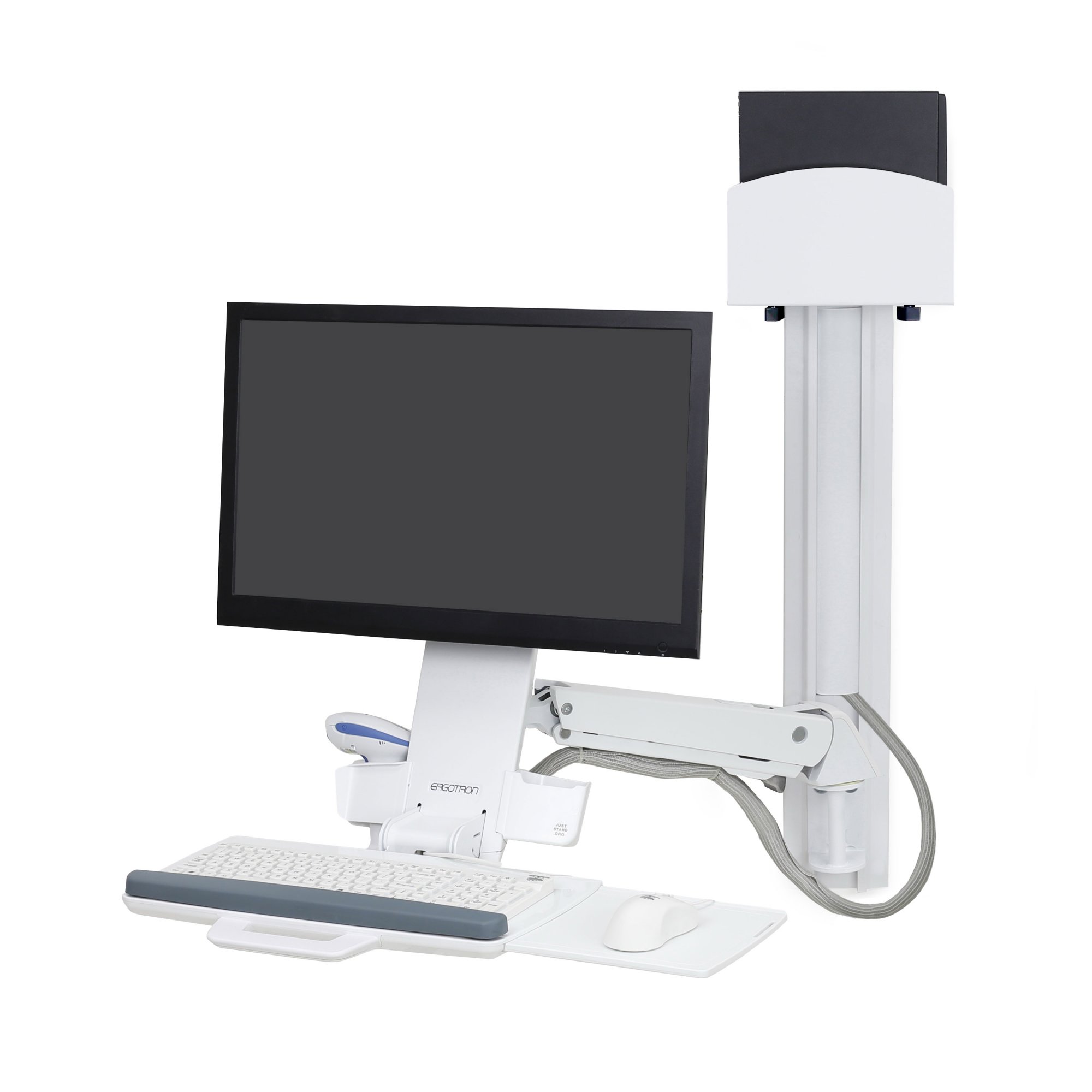 Ergotron 45-273-216 StyleView Sit-Stand Combo System (white)