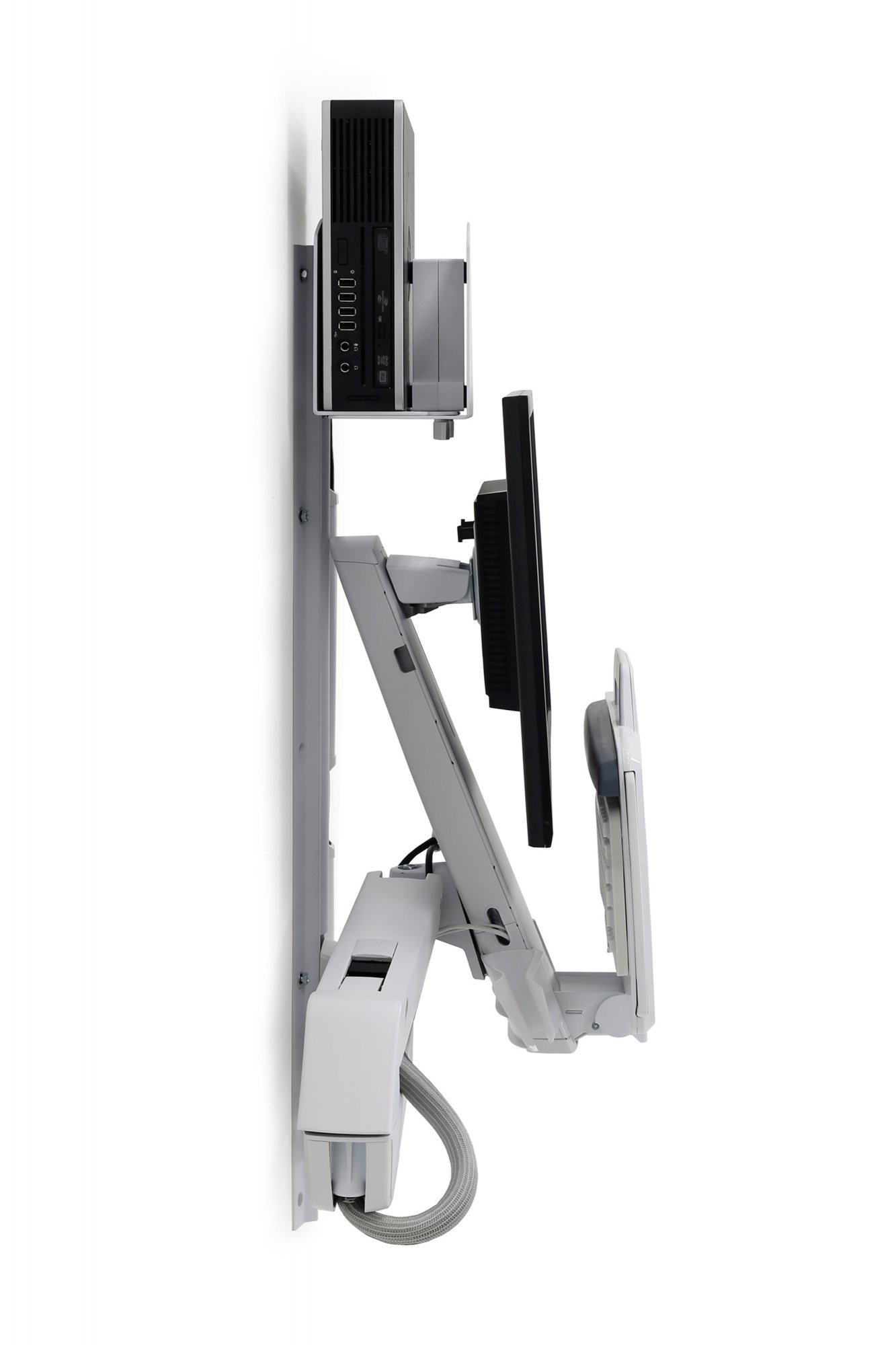 Ergotron 45-273-216 StyleView Sit-Stand Combo System (white)