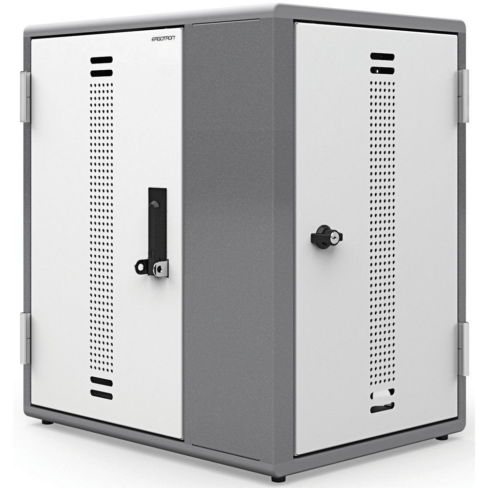 Ergotron YESMLCGMPW Anthro YES12 Charging Cabinet for Mini‑laptops