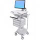 Ergotron SV44-1232-1 SV Cart with LCD Arm, LiFe Powered, 3 Drawers
