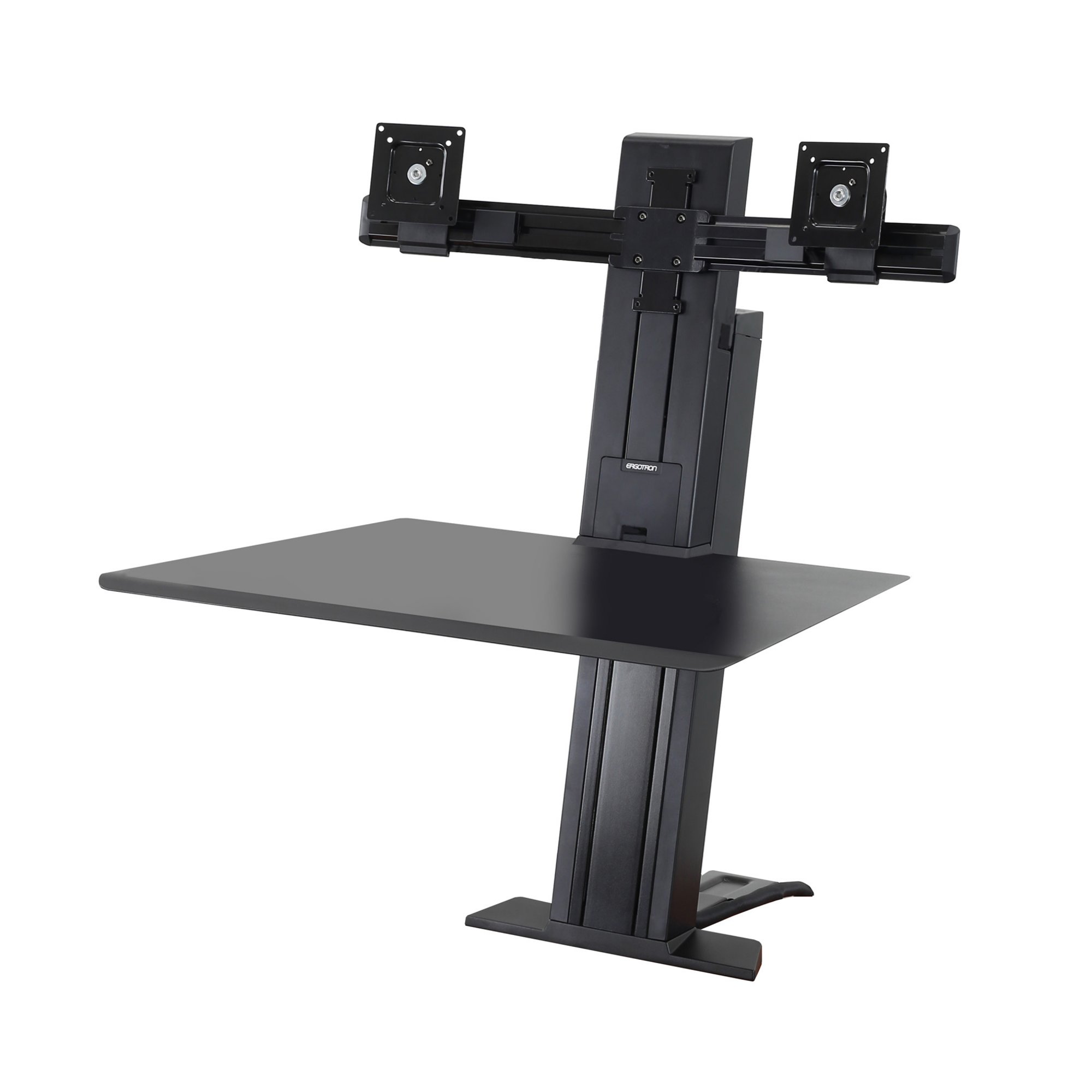 Ergotron 33-407-085 WorkFit-SR Rear Mount Dual Sit-Stand Workstation - Black