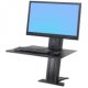 Ergotron 33-416-085 WorkFit-SR Rear Mount Sit Stand Heavy Monitor Workstation - Black