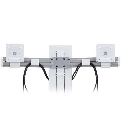 Ergotron 33-419-062 WorkFit-SR Rear Mount Dual Short Surface Workstation - White