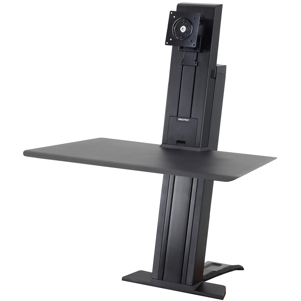 Ergotron 33-420-085 WorkFit-SR Rear Mount Single Short Surface Workstation - Black