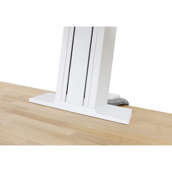 Ergotron 33-421-062 WorkFit-SR Rear Mount Heavy Monitor Short Surface Workstation, White
